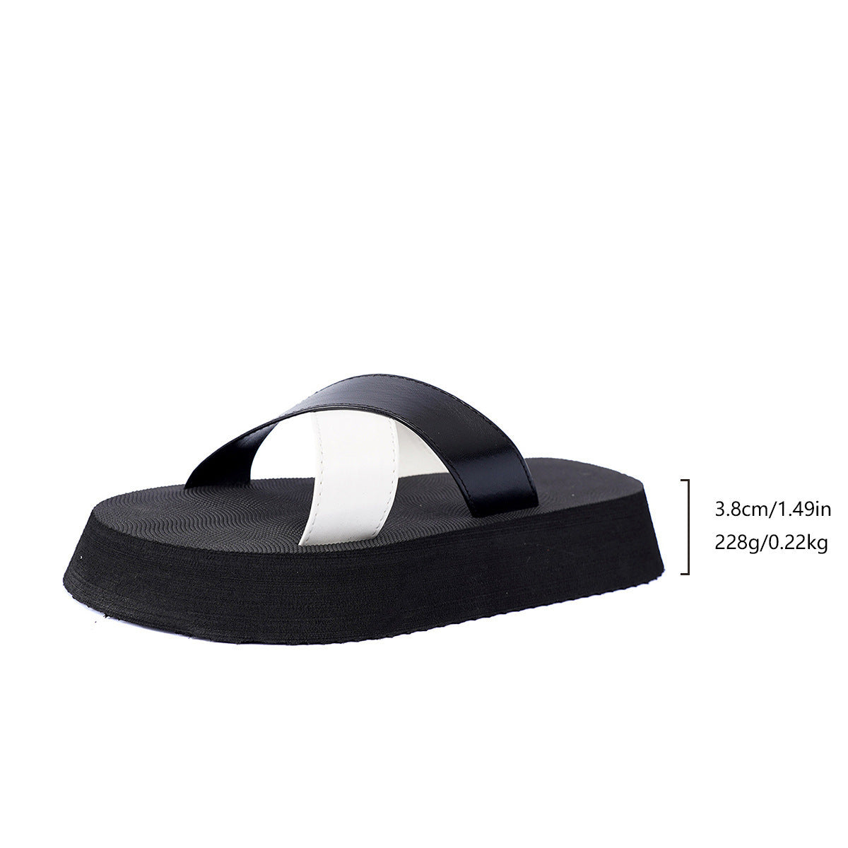 Crossed-strapped Thick Bottom Sandals