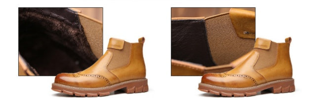 Men’s Brogue Style Stretch Boots