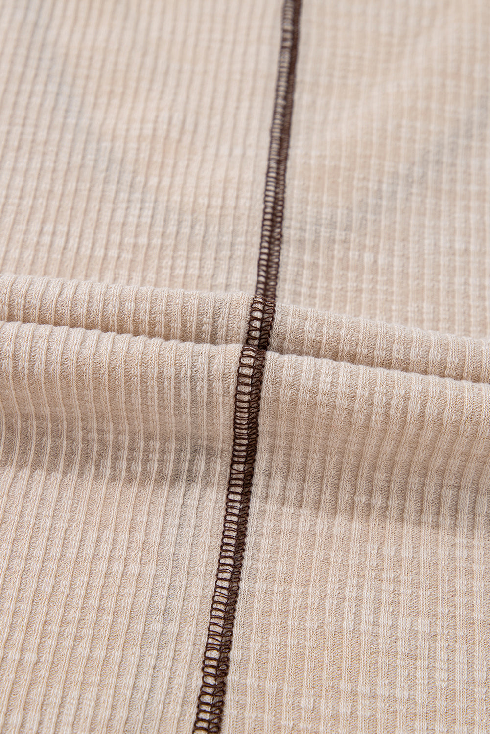 Crochet Detail Exposed Seam High Low Loose Top