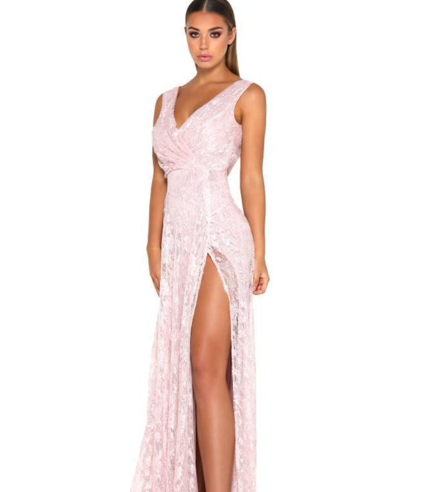 V Back Evening Dress
