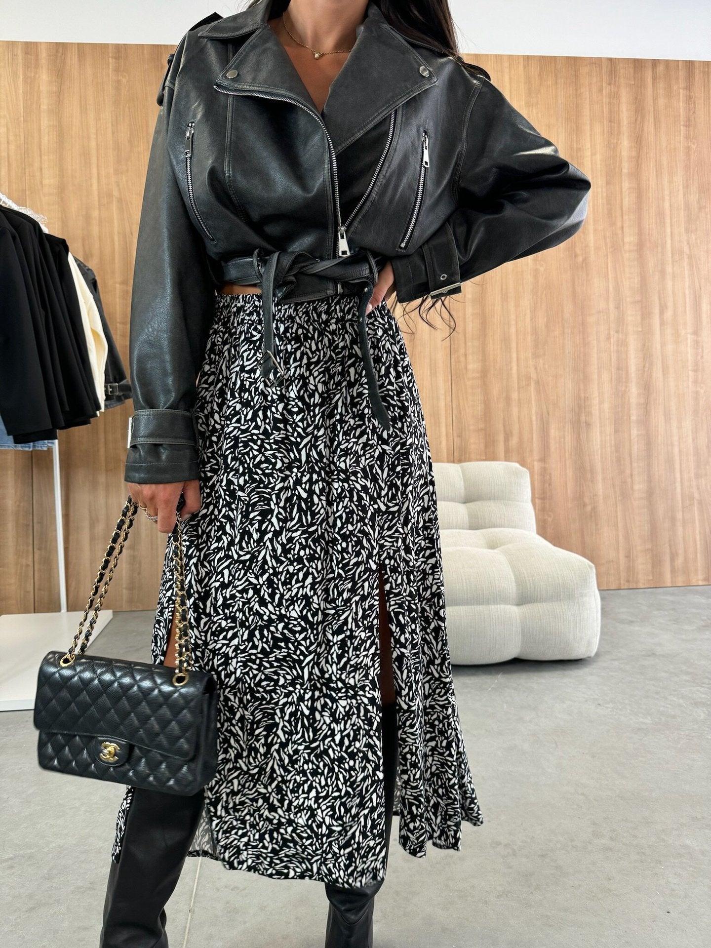 Side Slit Maxi Skirt