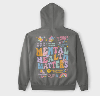 Mental Health Slogan Printed Sweater