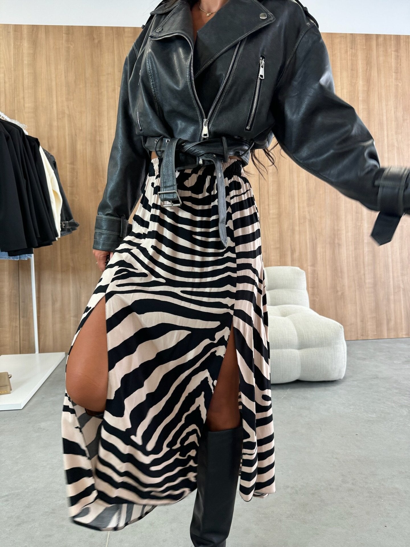 Side Slit Maxi Skirt
