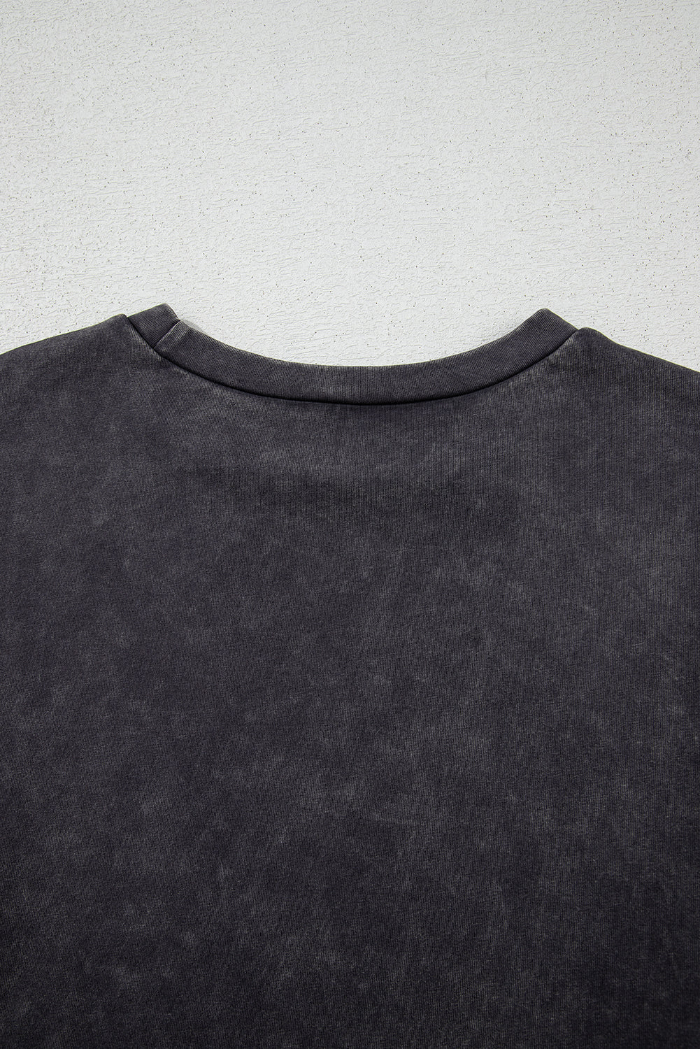 Medium Grey Vintage Cheetah Printed Mineral Wash Graphic Top