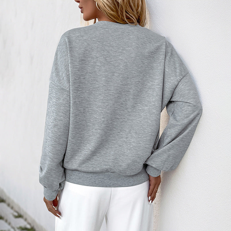 Hollow Flower Design Sweater
