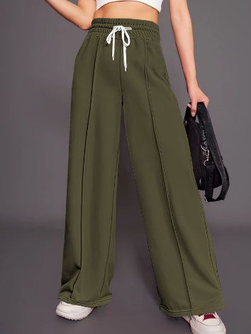 Loose-fitting Wide-leg Joggers