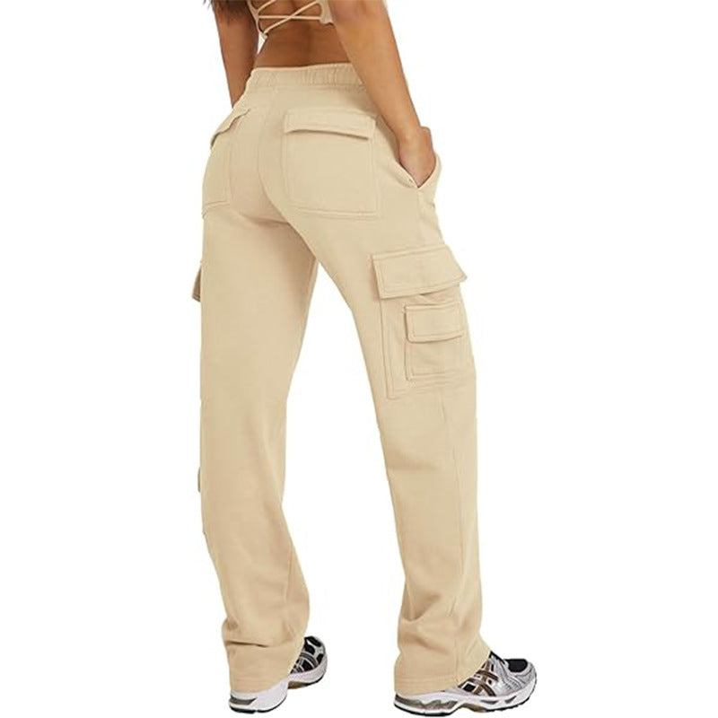 Multi-pocket Cargo Wide Leg Joggers