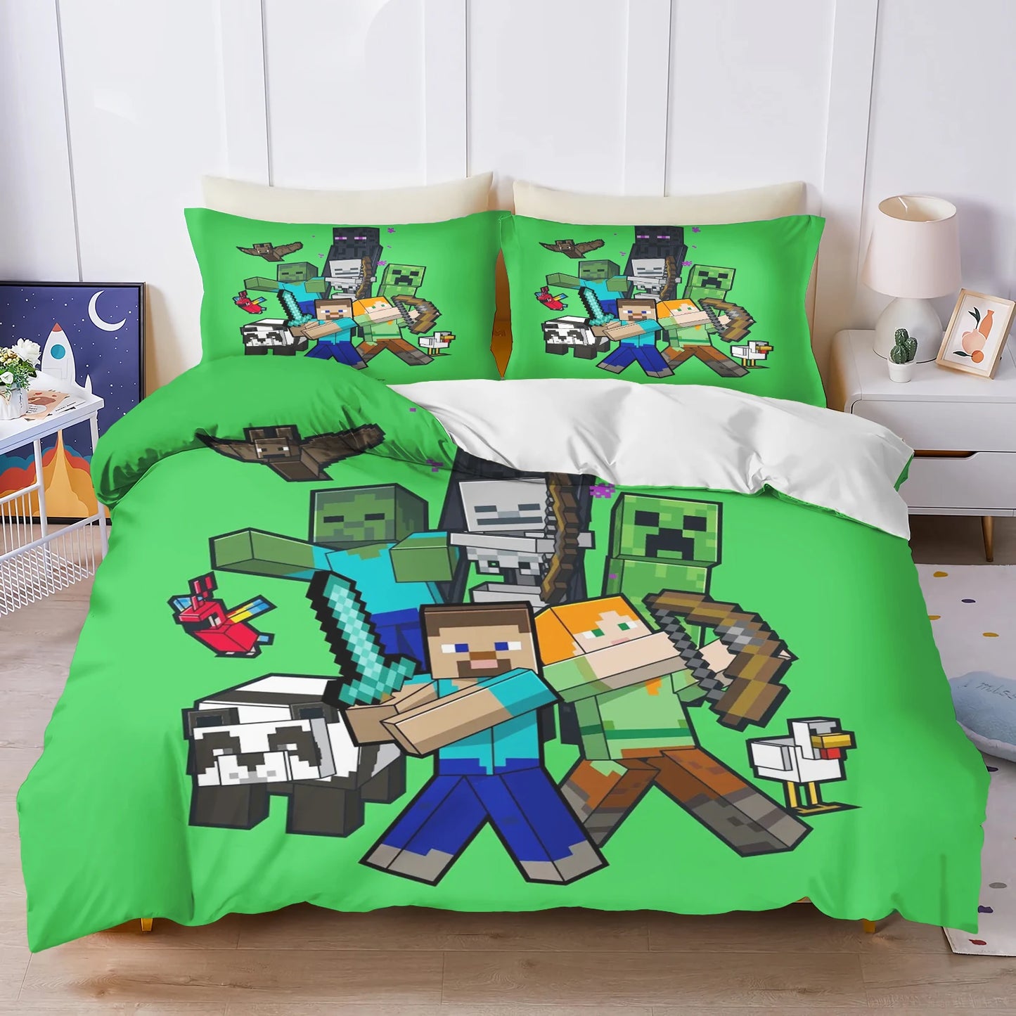 Minecraft Inspired Duvet Cover Set