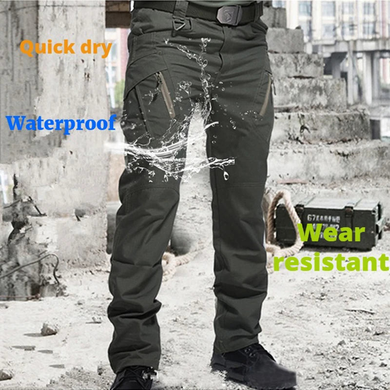 Men’s Military Style Cargo Waterproof Trousers