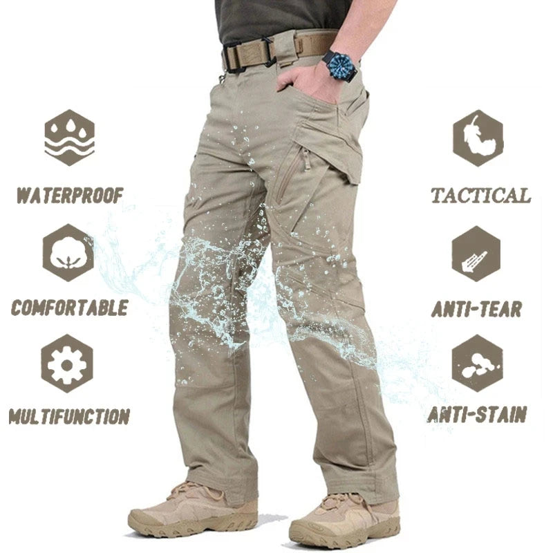 Men’s Military Style Cargo Waterproof Trousers