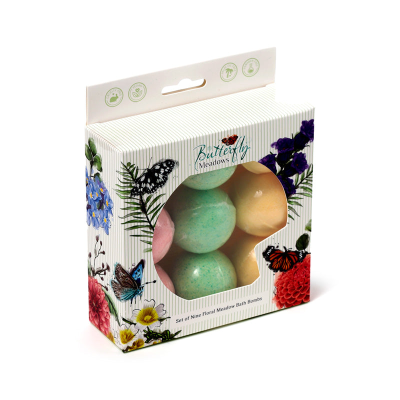 Butterfly Meadow Set of 9 Bath Bombs