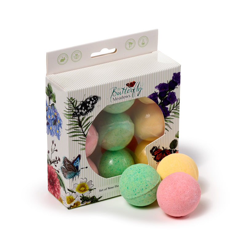 Butterfly Meadow Set of 9 Bath Bombs