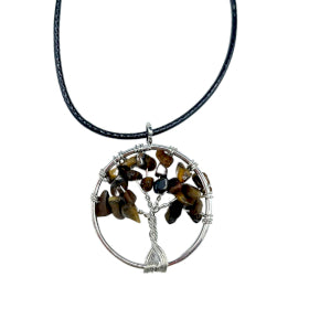 Tree of Life Gemstone Pendants
