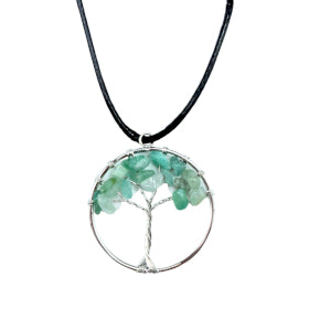 Tree of Life Gemstone Pendants