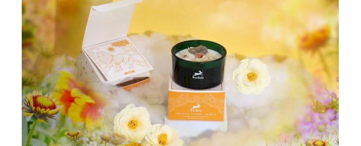 Hop Hare Crystal Magic Flower Candles