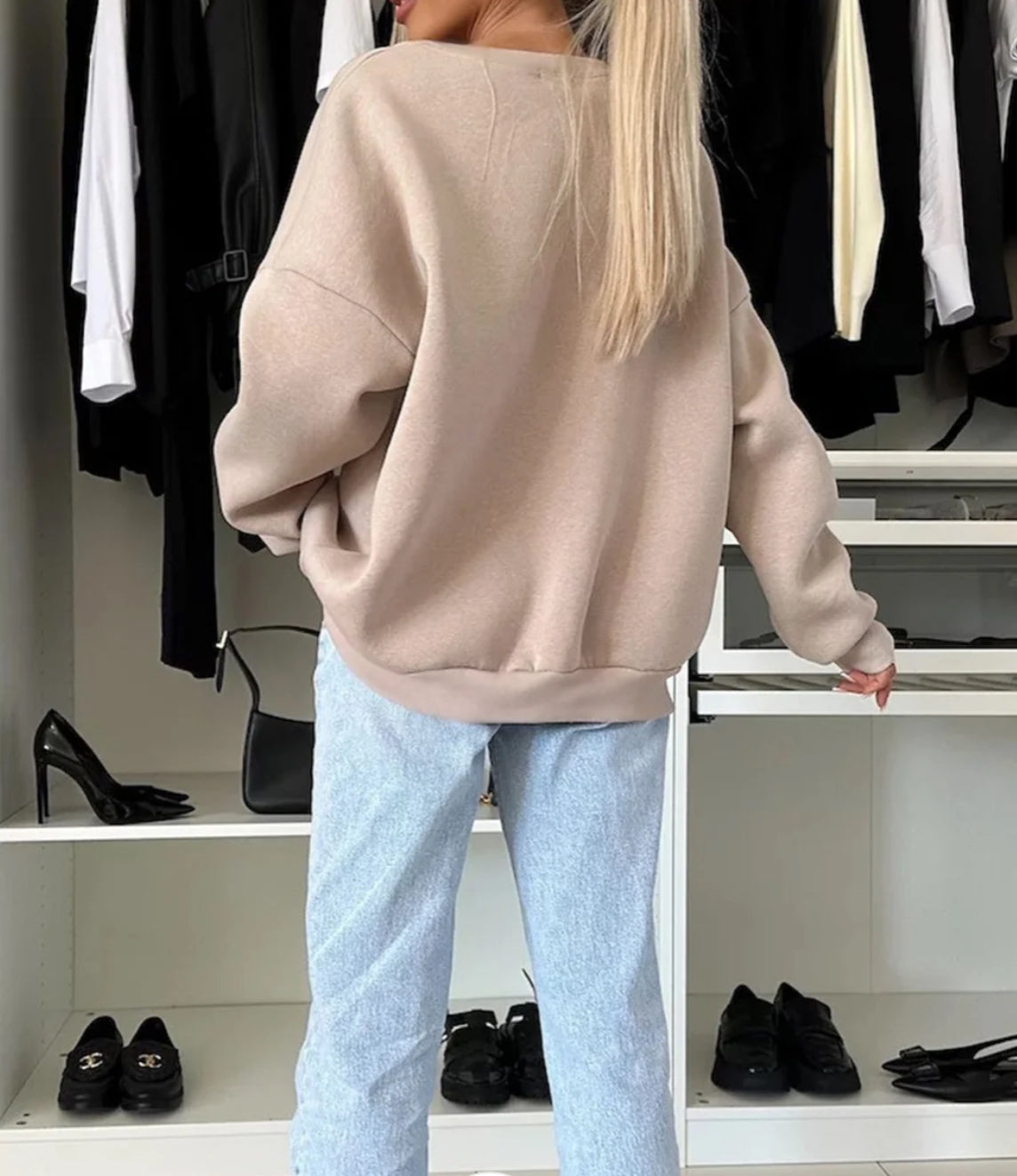 Oversized LOVE Graphic Printed Jumper