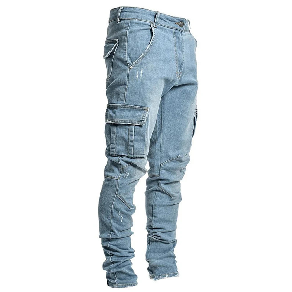 Men’s Denim Cargo Pants