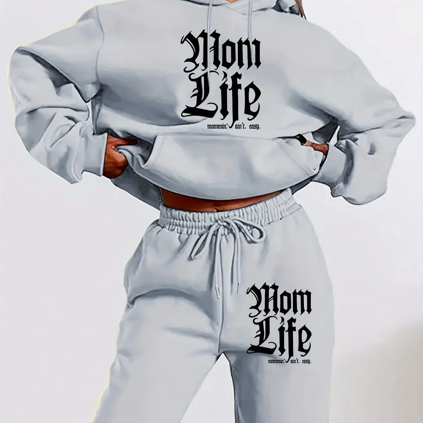 Mom Life Hoodie and Jogger Set