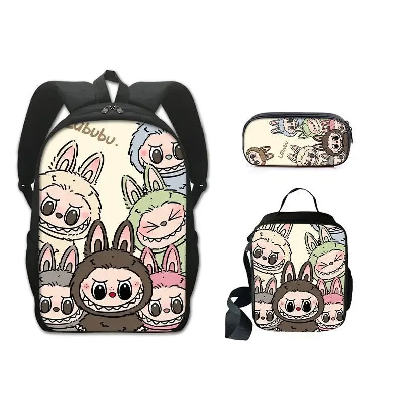 La bubu Inspired Backpack,Lunch Bag & Pencil Case Sets