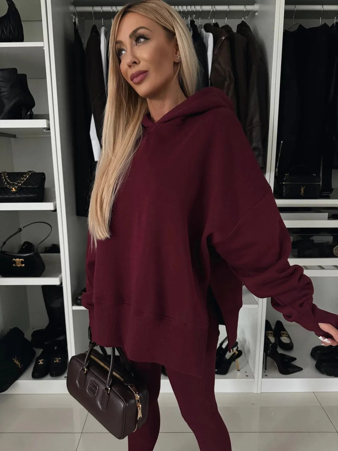 Casual hoodie & Leggings Set