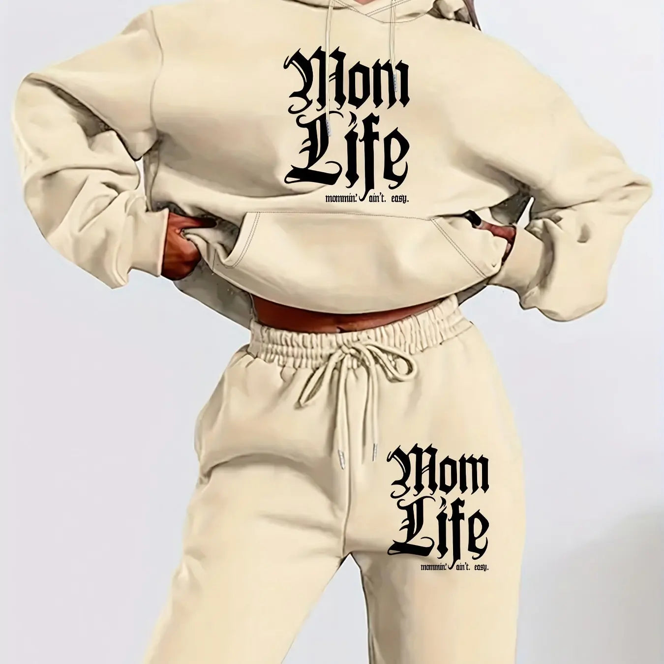 Mom Life Hoodie and Jogger Set