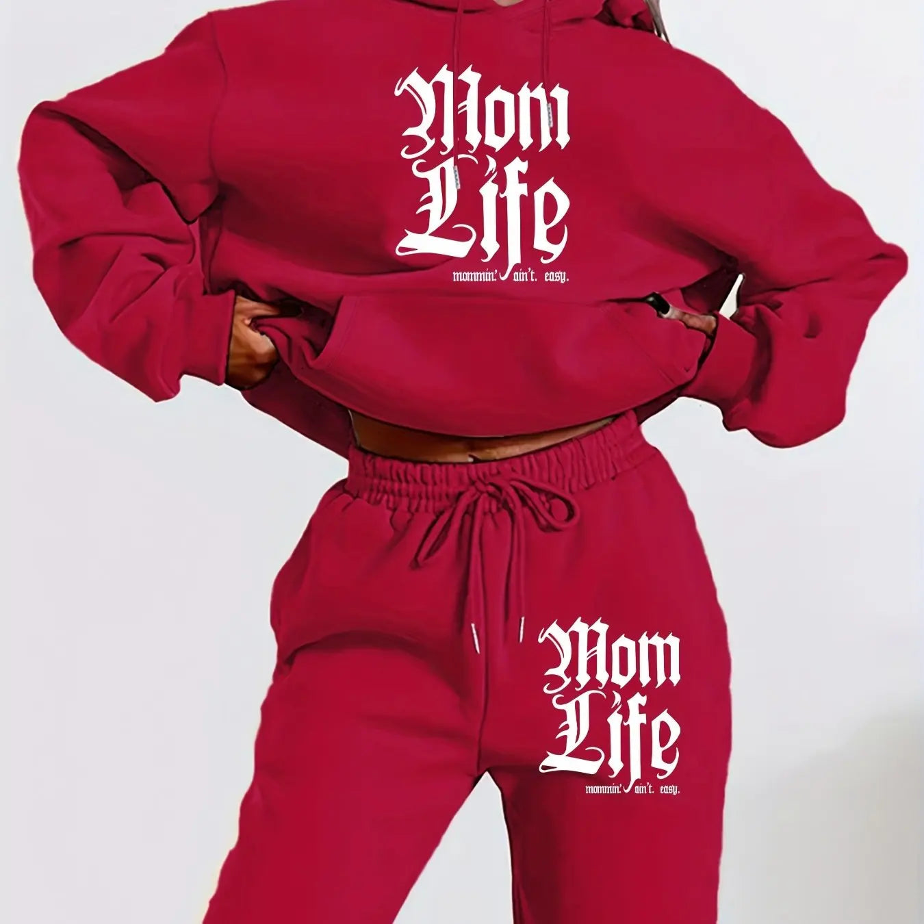 Mom Life Hoodie and Jogger Set