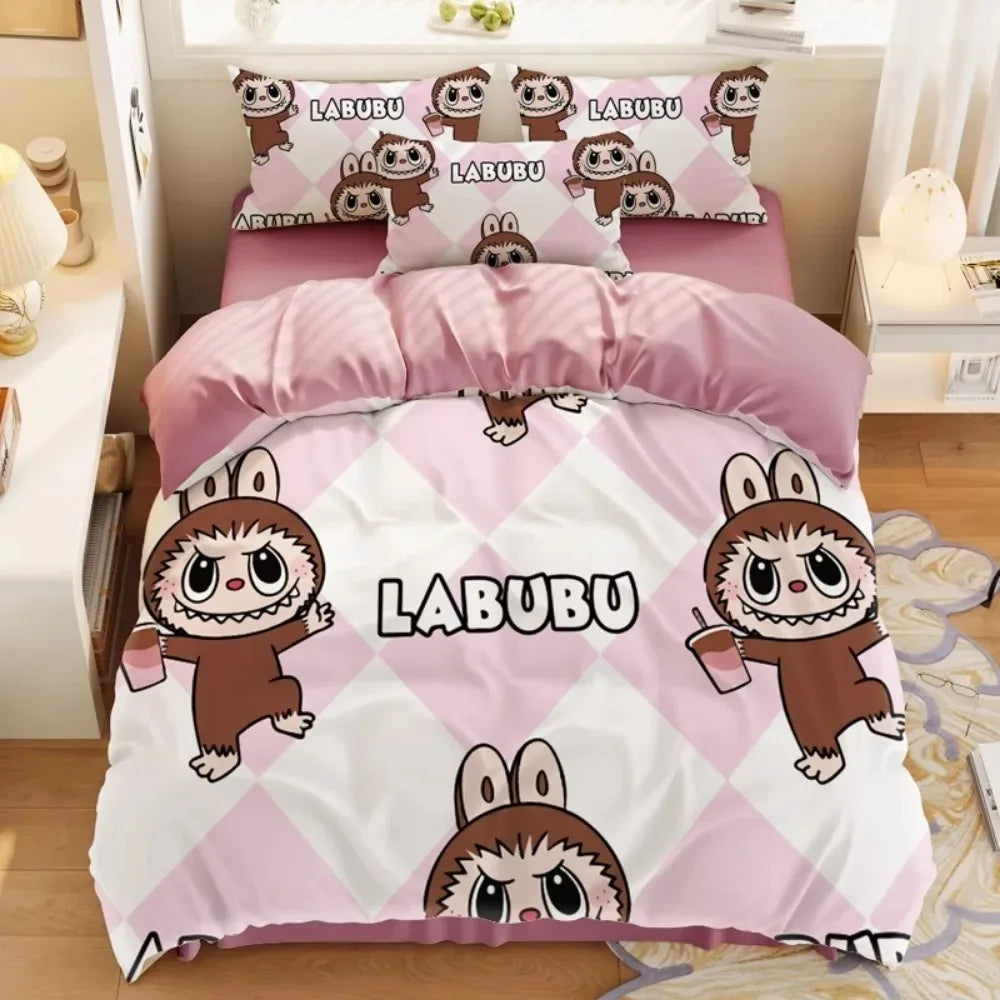 Cute Labubu Inspired Bedding Set