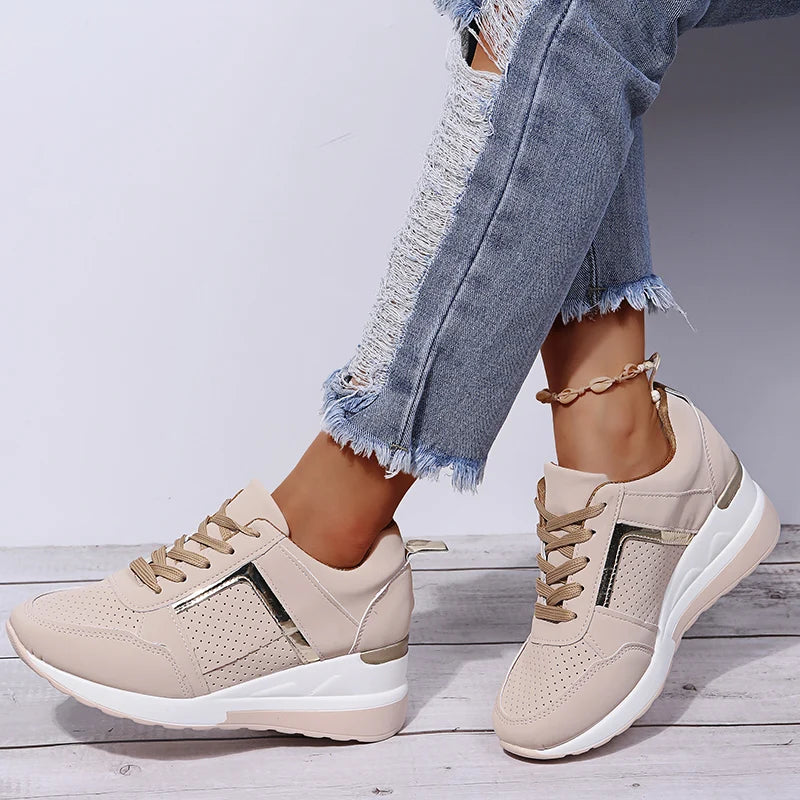 Women’s Wedge Casual Comfy Trainers