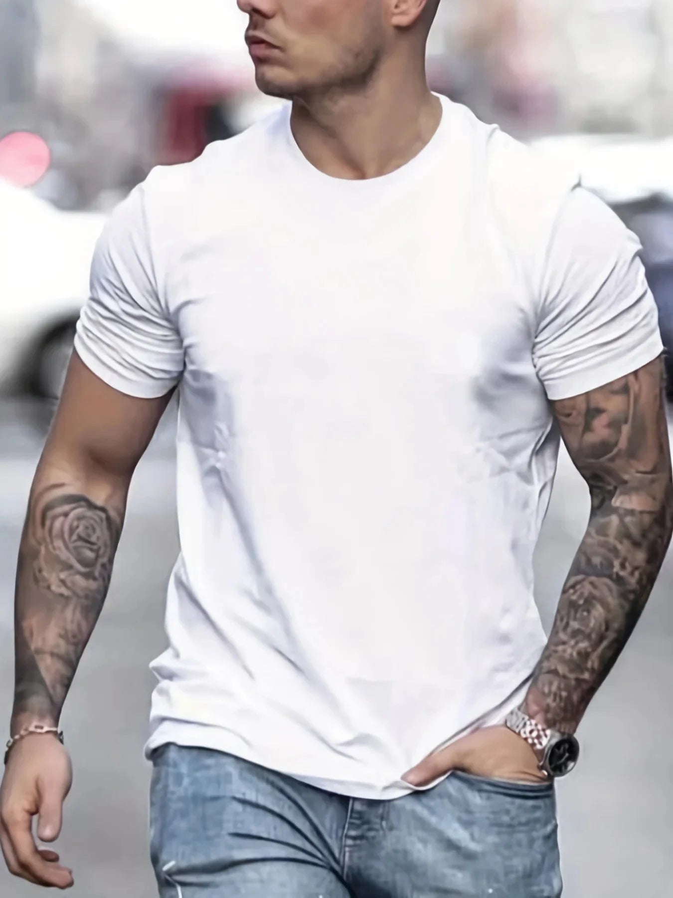 Men's Loose Fit NY Graphic Print T-shirt