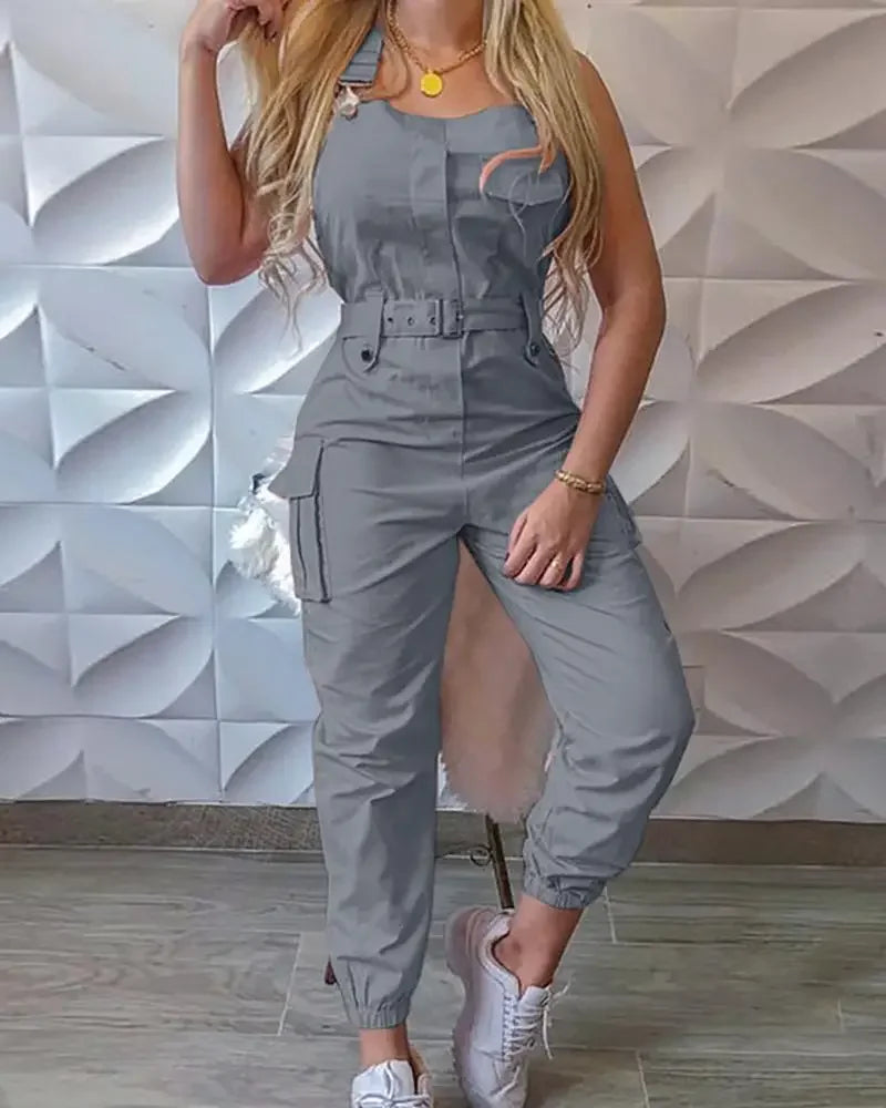 Cargo Style Dungarees