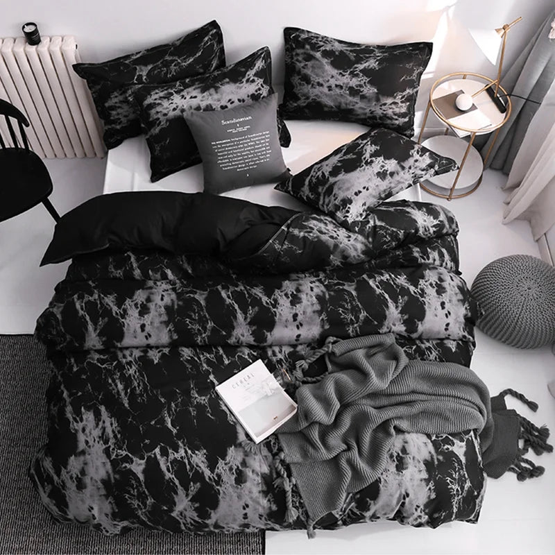 Marble Effect Duvet Sets