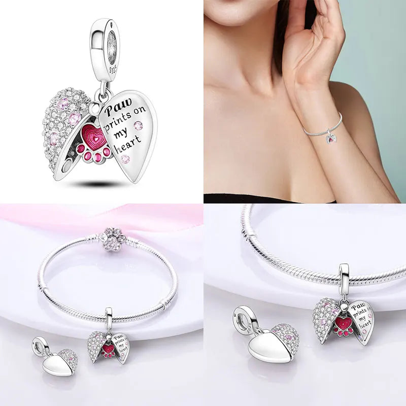 Silver Locket Style Charms
