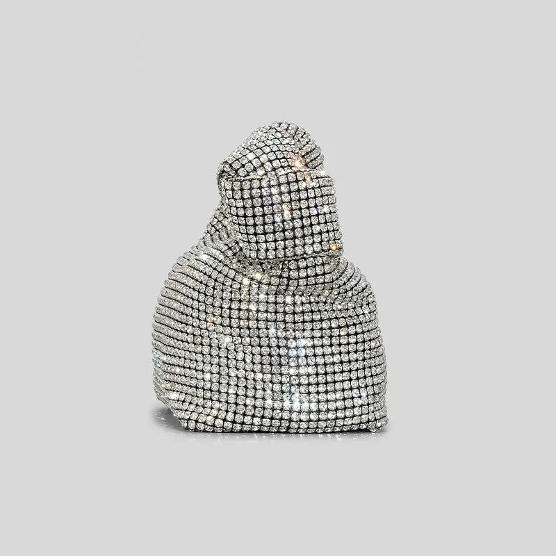 Rhinestones Knot Evening Handbag