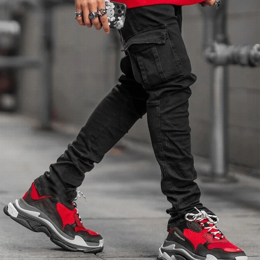 Men’s Denim Cargo Pants