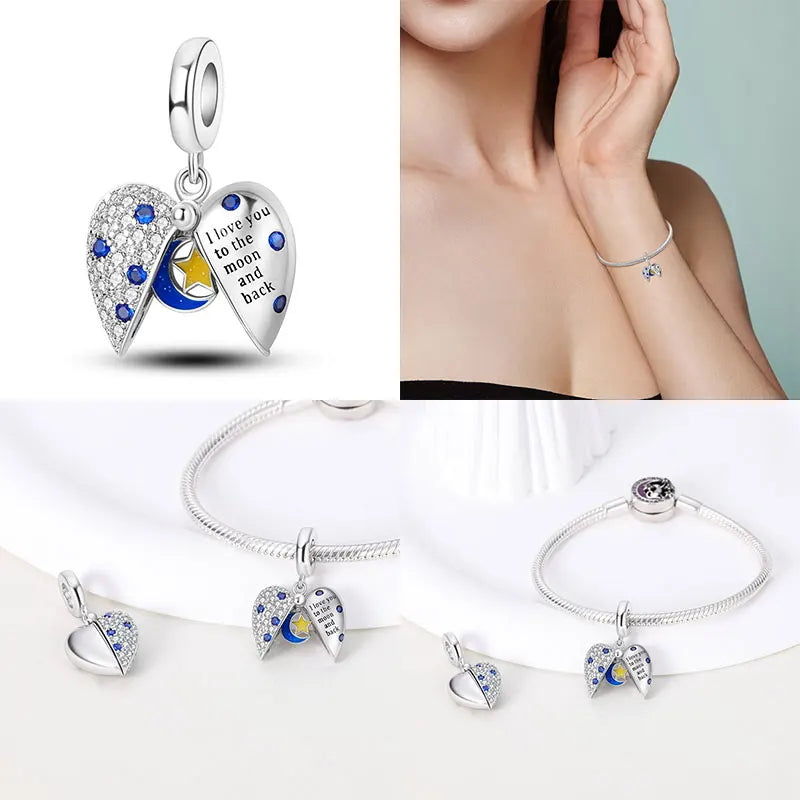 Silver Locket Style Charms