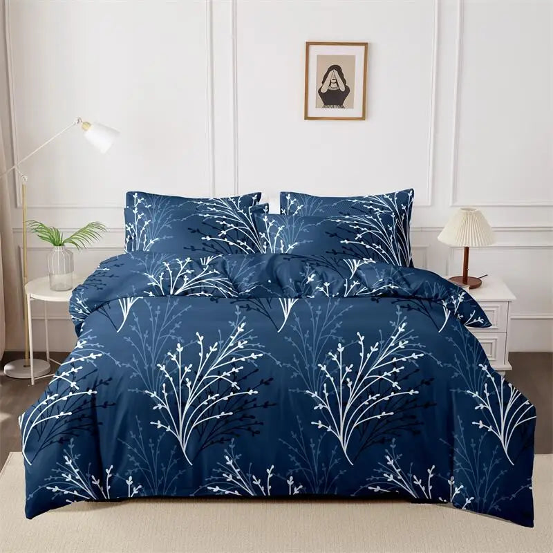 Flower Branch Design Duvet Set