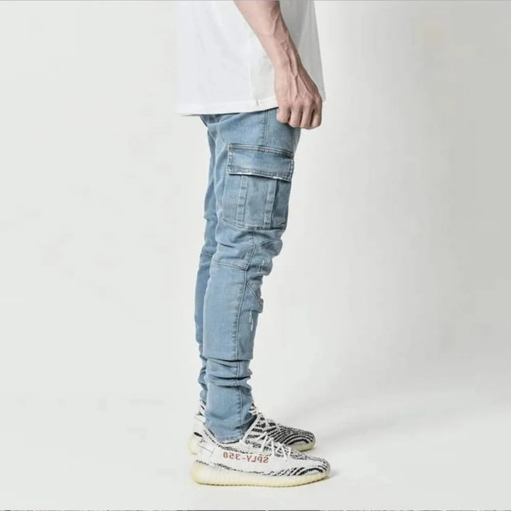 Men’s Denim Cargo Pants