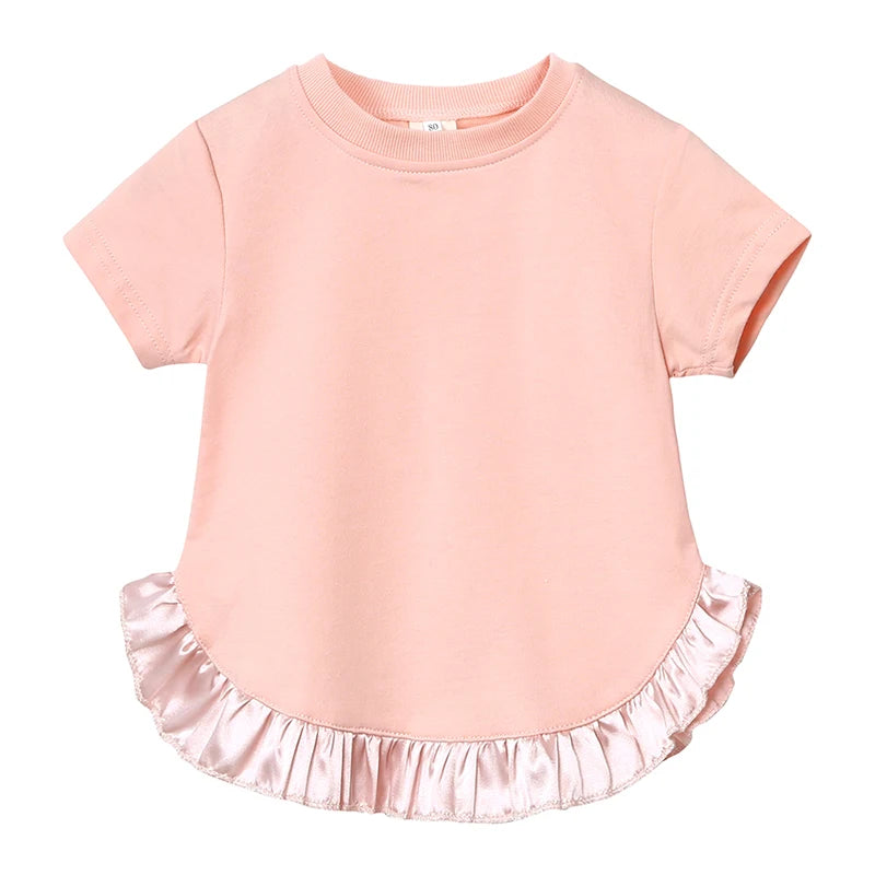 Girls Summer frilled T-shirt & Shorts Set