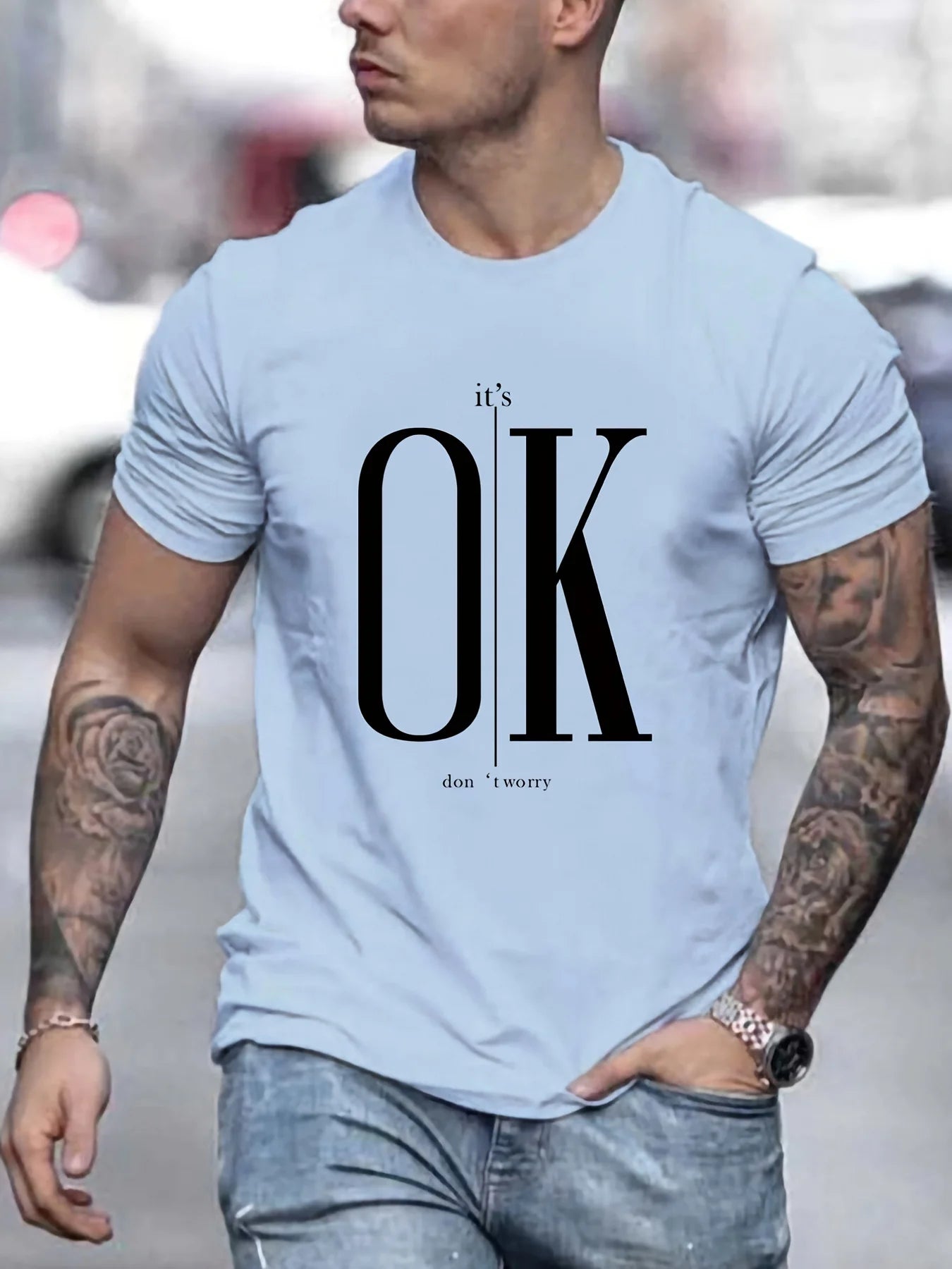 Men's OK Printed T-shirt