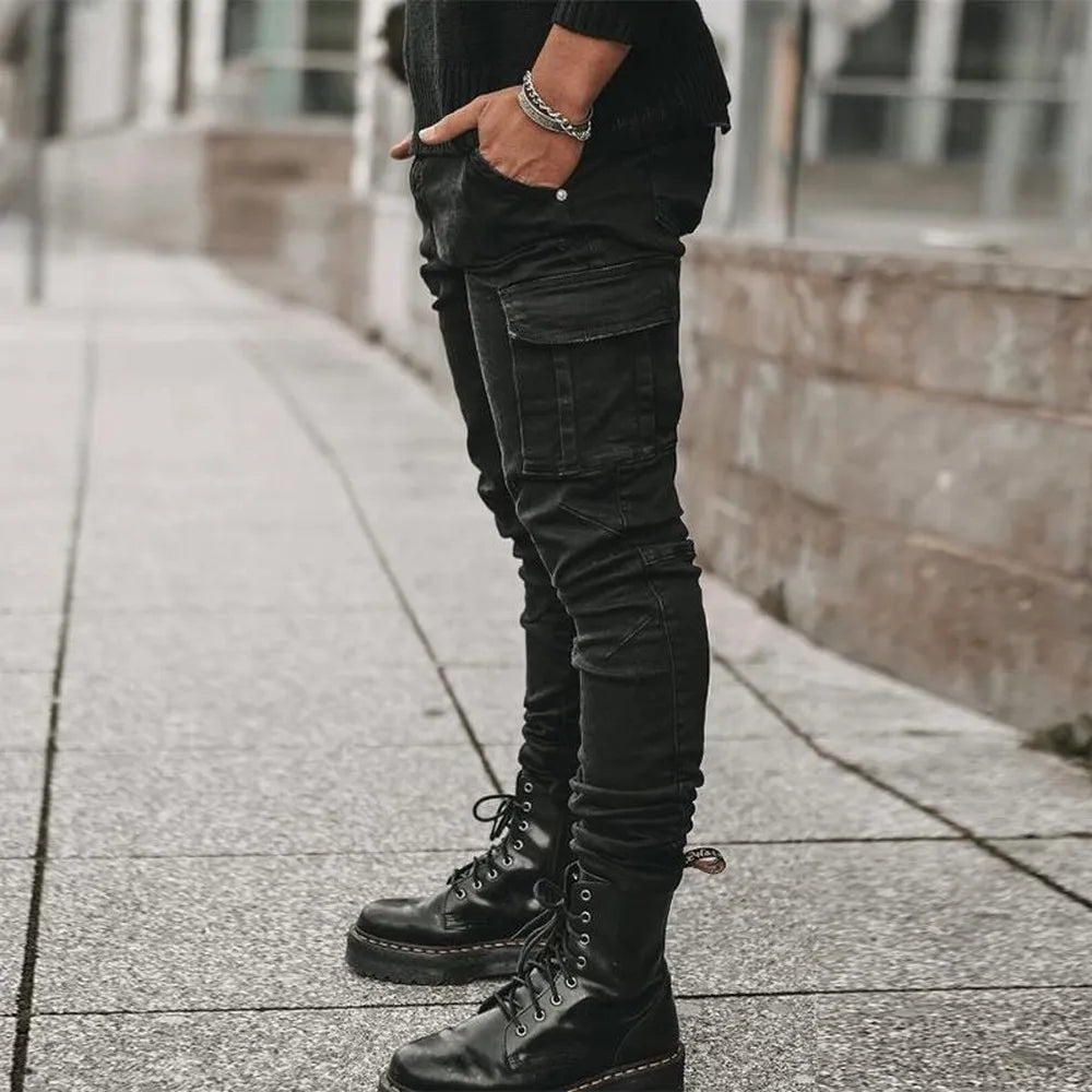 Men’s Denim Cargo Pants