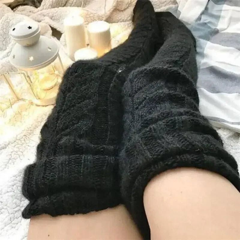 Warm Over Knee Extra Long Socks