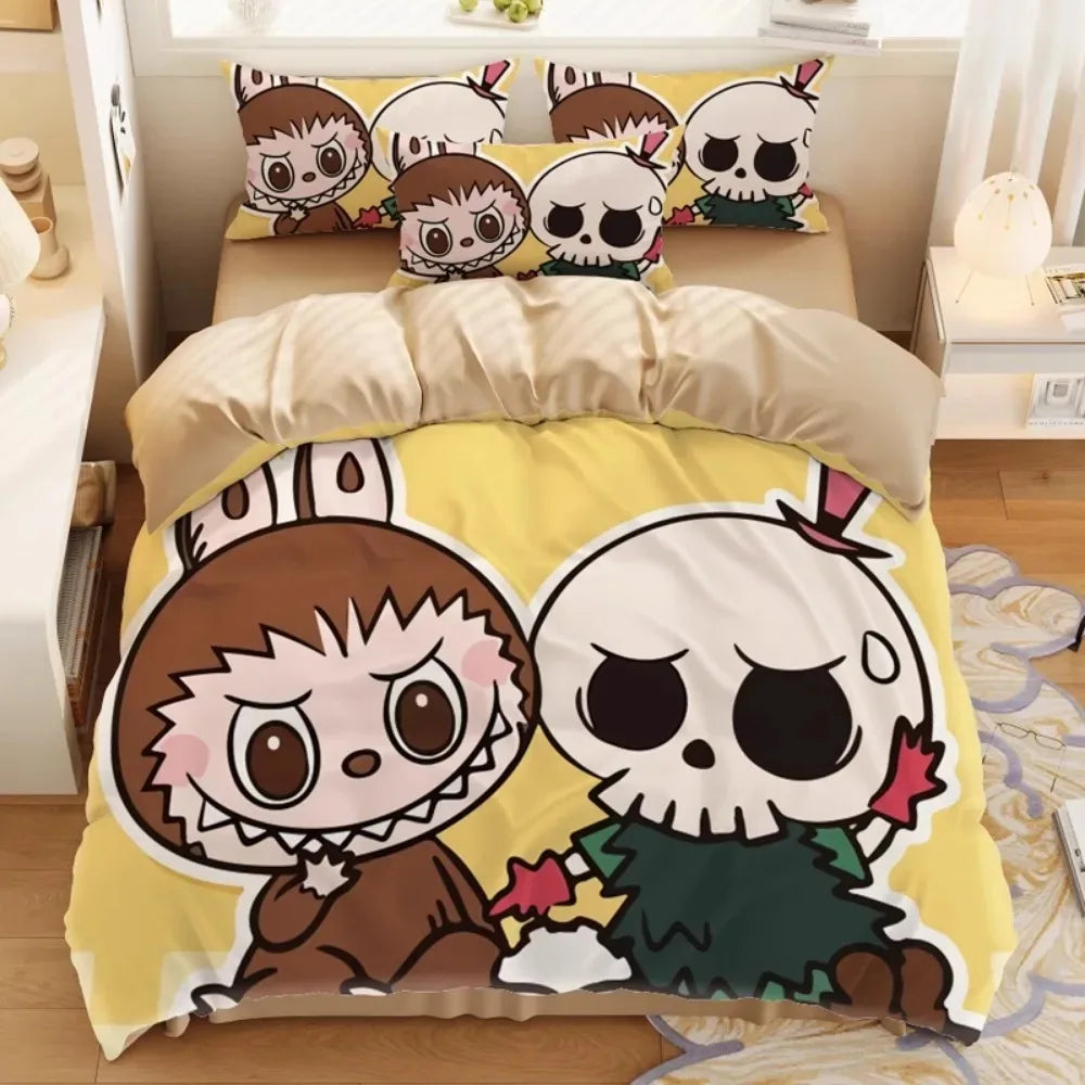 Cute Labubu Inspired Bedding Set