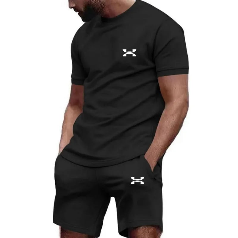 Men’s Sports Style Top & Shorts Set