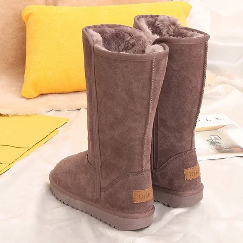 Zip Up Fluffy Winter Boots