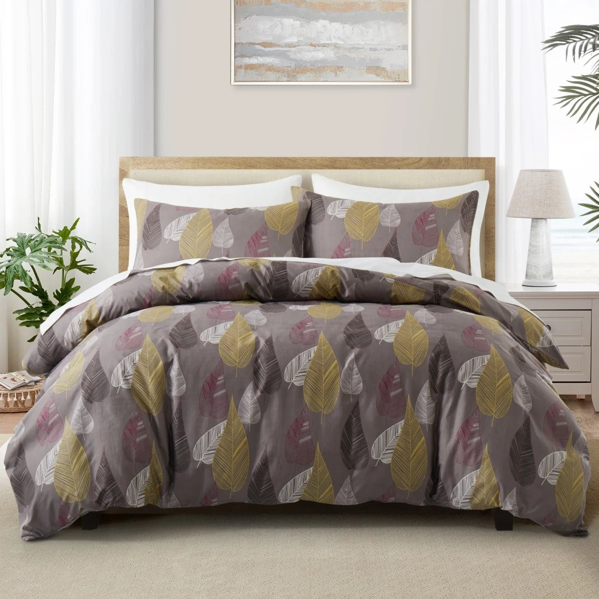 Feather & Floral Duvet Set
