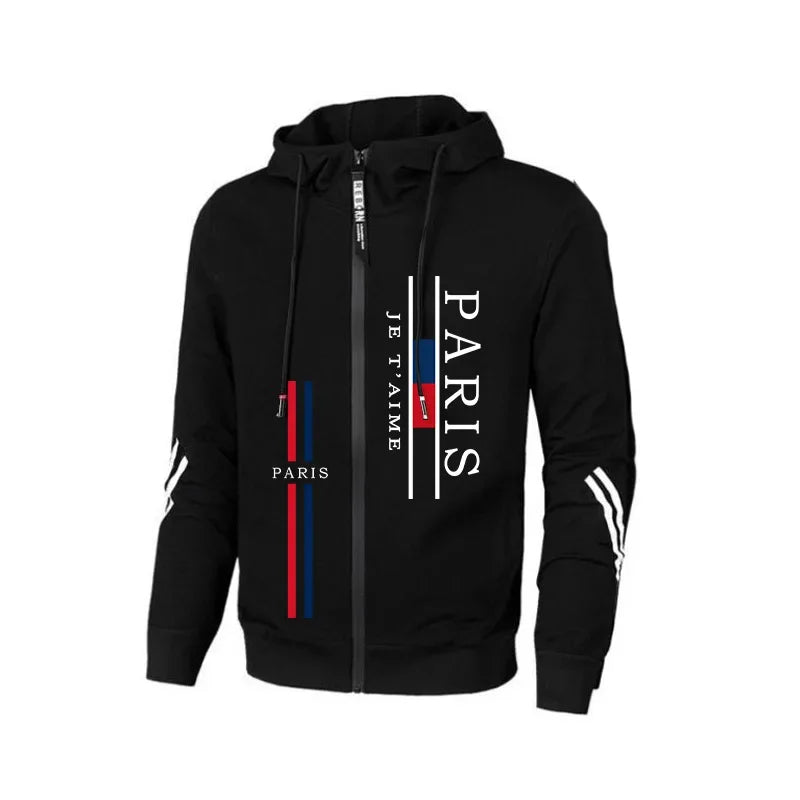 Men's Paris Zipped Hooded Tracksuit