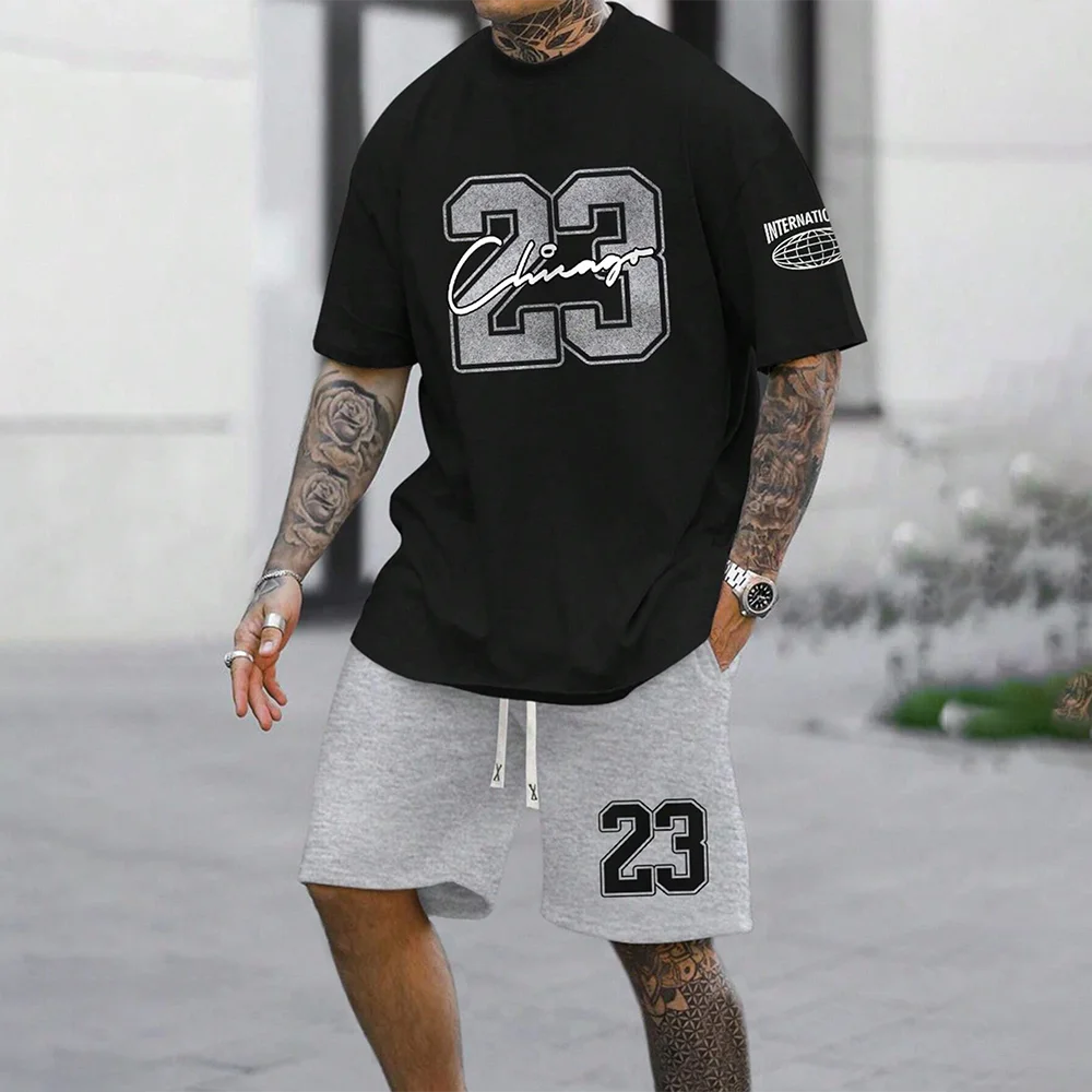 Men’s American Style 23 Top & Shorts Set