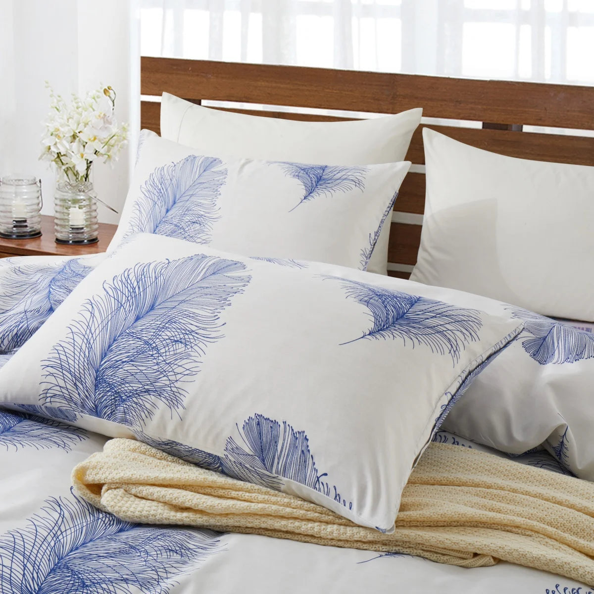 Feather & Floral Duvet Set