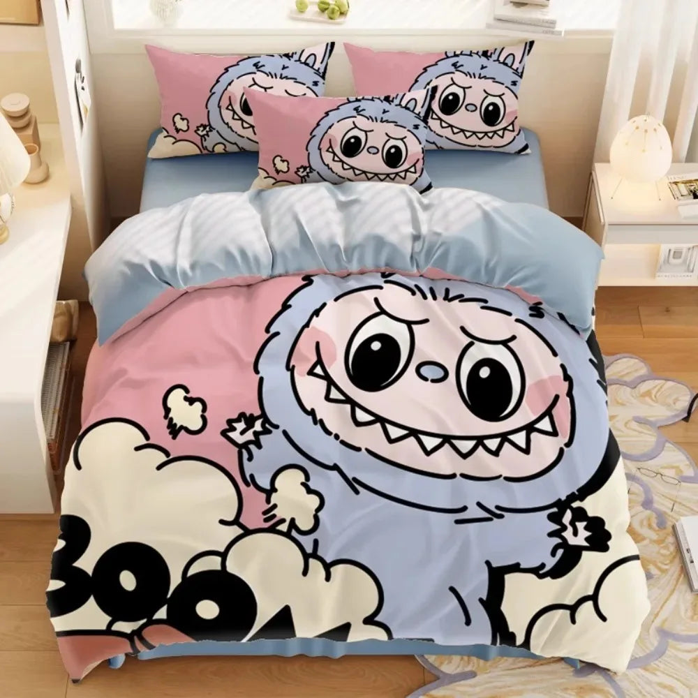 Cute Labubu Inspired Bedding Set