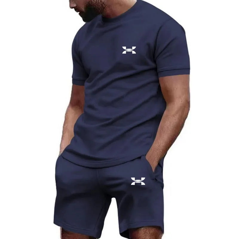 Men’s Sports Style Top & Shorts Set